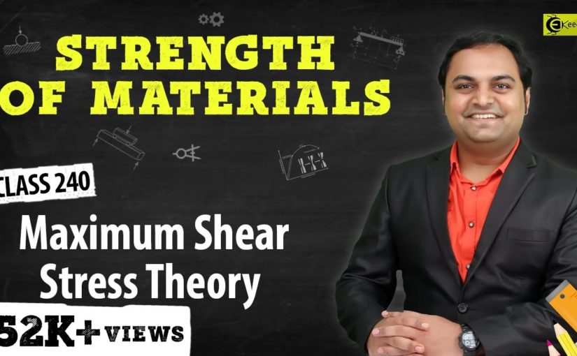 Maximum Shear Stress Theory – Theories of Elastic Failure – Strength of Materials
